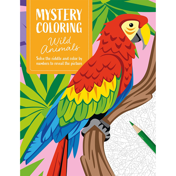 Mystery Coloring Wild Animals i gruppen Hobby & Kreativitet / Bøker / Fargebøker for voksne hos Pen Store (137183)