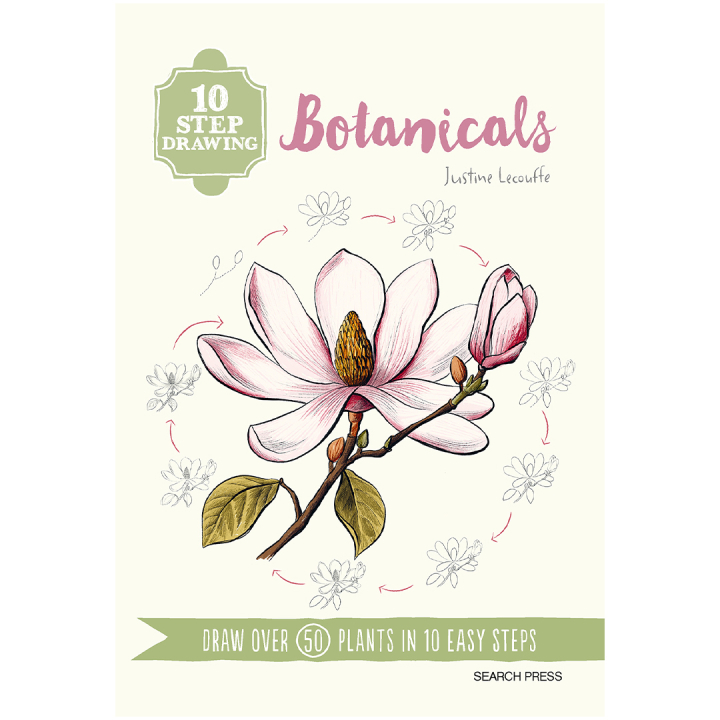 10 Step Drawing: Botanicals i gruppen Hobby & Kreativitet / Bøker / Instruksjonsbøker hos Pen Store (137196)