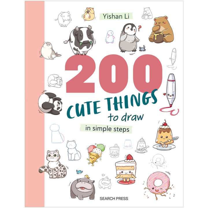 200 Cute Things to Draw i gruppen Hobby & Kreativitet / Bøker / Instruksjonsbøker hos Pen Store (137199)
