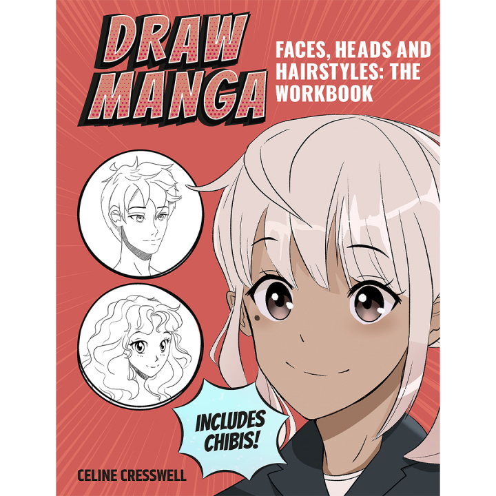 Draw Manga Faces, Heads and Hairstyles i gruppen Hobby & Kreativitet / Bøker / Instruksjonsbøker hos Pen Store (137217)
