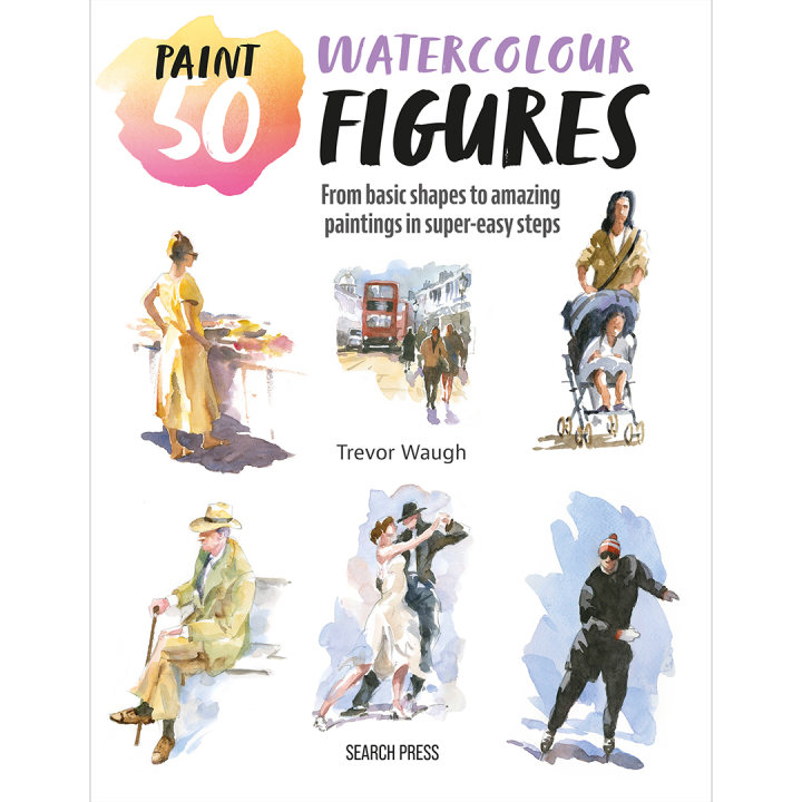 Paint 50: Watercolour Figures i gruppen Hobby & Kreativitet / Bøker / Instruksjonsbøker hos Pen Store (137228)