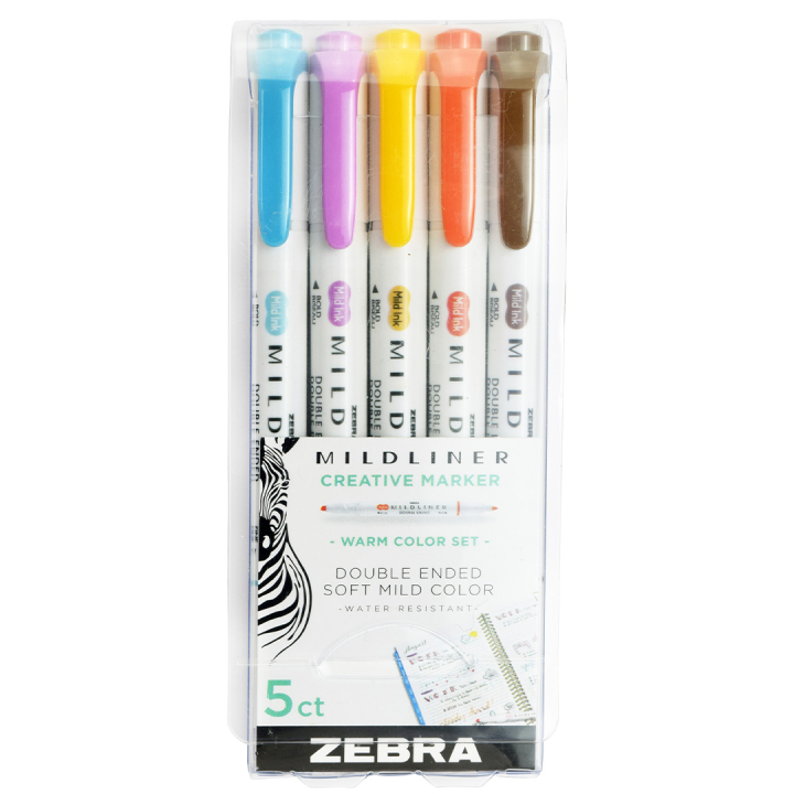 Mildliner 5-packning Warm i gruppen Penner / Kunstnerpenner / Illustrasjonmarkers hos Pen Store (137263)