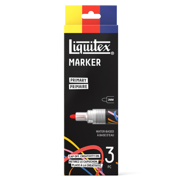 Marker Primary 3-sett i gruppen Penner / Kunstnerpenner / Akrylmarkers hos Pen Store (137369)