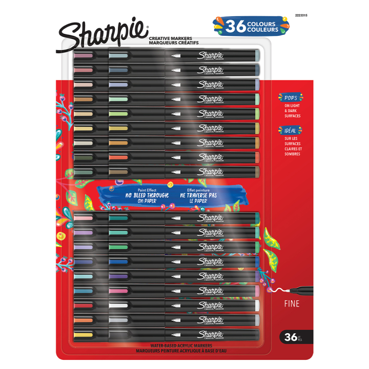 Creative Marker Fine Tip 36‑pakke i gruppen Penner / Kunstnerpenner / Akrylmarkers hos Pen Store (137410)