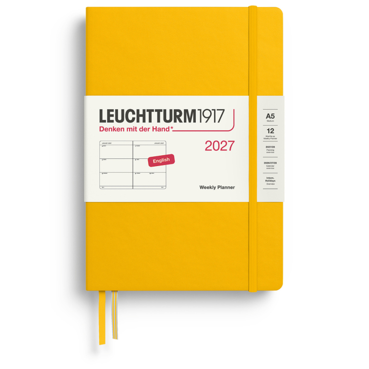 Kalender Weekly Planner 2027 A5 Sunflower i gruppen  Papir & Blokk / Kalendere / 12 md kalendere hos Pen Store (137489)