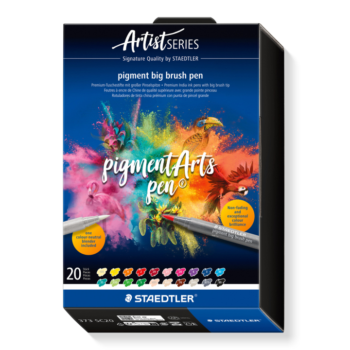 Pigment Arts Big Brush Pen 20-sett + i gruppen Penner / Kunstnerpenner / Penselpenner hos Pen Store (137631)