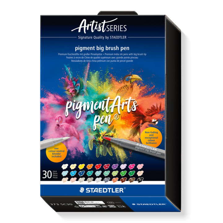 Pigment Arts Big Brush Pen 30-sett + i gruppen Penner / Kunstnerpenner / Penselpenner hos Pen Store (137632)