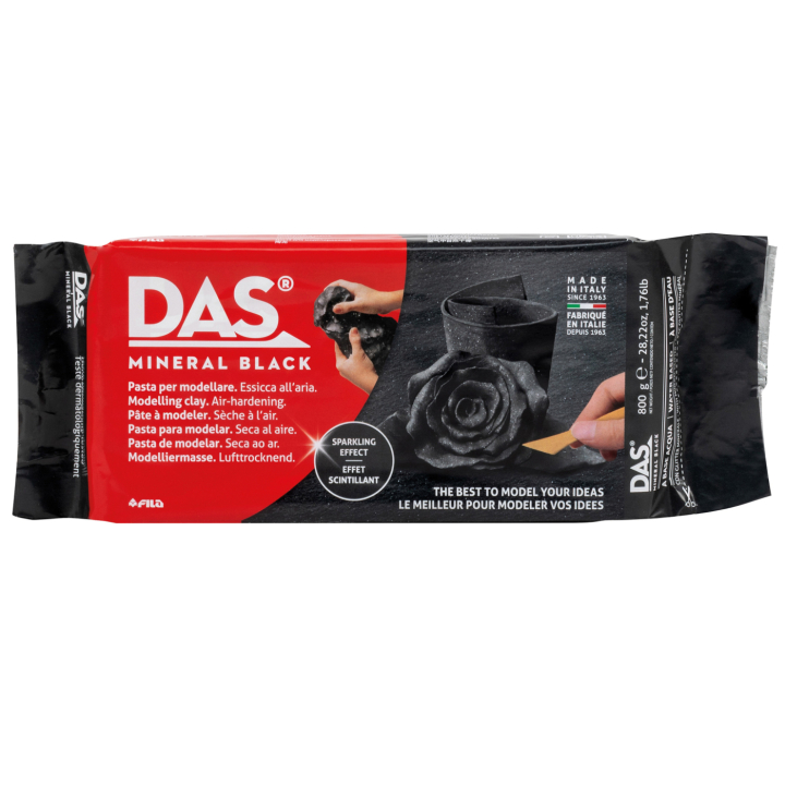 Modellerleire 800 g Mineral Black i gruppen Hobby & Kreativitet / Skape / Modelleire / Lufttørkende leirer hos Pen Store (137639)