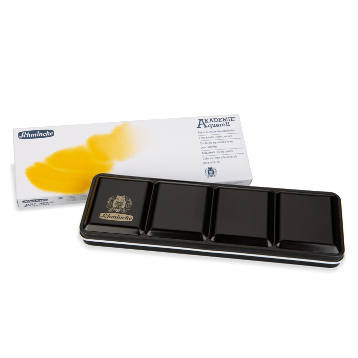 Akademie Aquarell Half Pans 24-set i gruppen Kunstnermateriell / Kunstnerfarge / Akvarellmaling / Akvarellmaling i kopp hos Pen Store (137802)