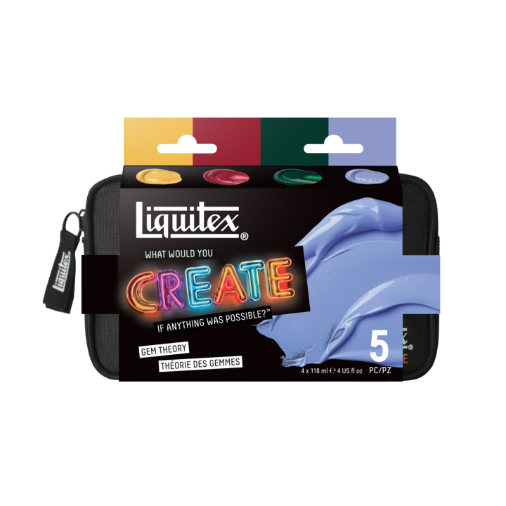 Akrylmaling Basics Gem Theory Set 4 x 118 ml i gruppen Kunstnermateriell / Kunstnerfarge / Akrylmaling hos Pen Store (137832)