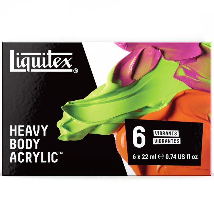 Akrylmaling Heavy Body Vibrant Set 6x22 ml i gruppen Kunstnermateriell / Kunstnerfarge / Akrylmaling hos Pen Store (137846)