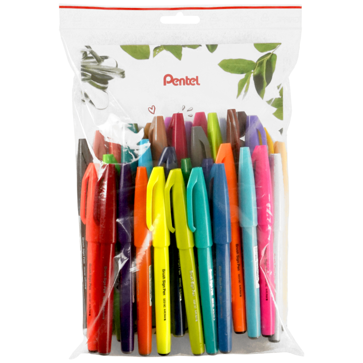 Fude Touch Brush Sign Pen 36-sett i gruppen Penner / Kunstnerpenner / Penselpenner hos Pen Store (137956)