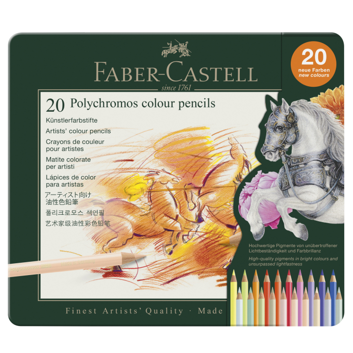 Fargeblyanter Polychromos 20-set  i gruppen Penner / Kunstnerpenner / Fargeblyanter hos Pen Store (137960)