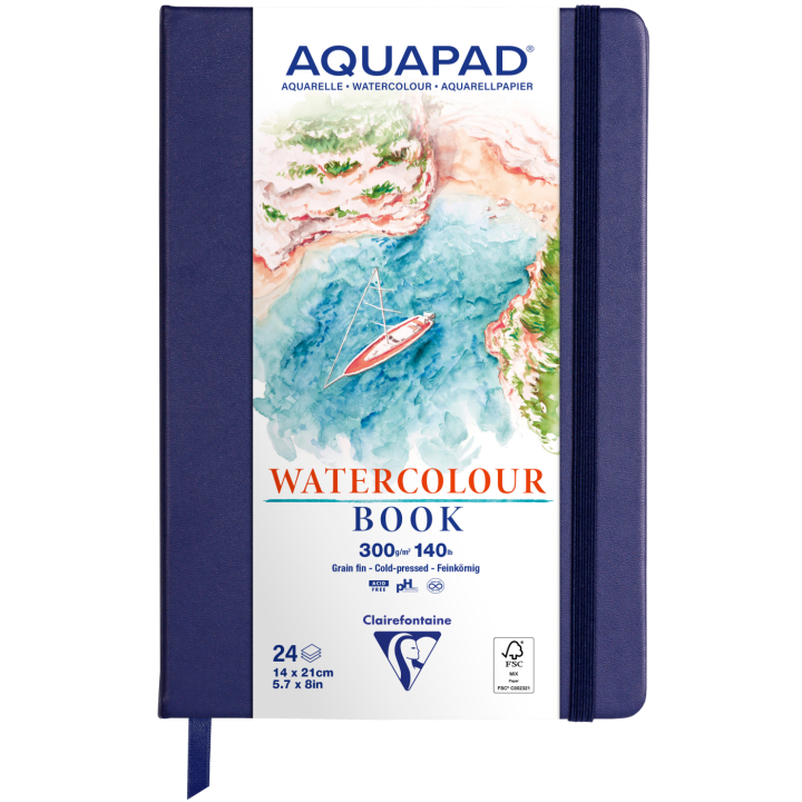 Aquapad akvarellblokk 14x21 cm i gruppen  Papir & Blokk / Artistblokk / Akvarellpapir hos Pen Store (137968)