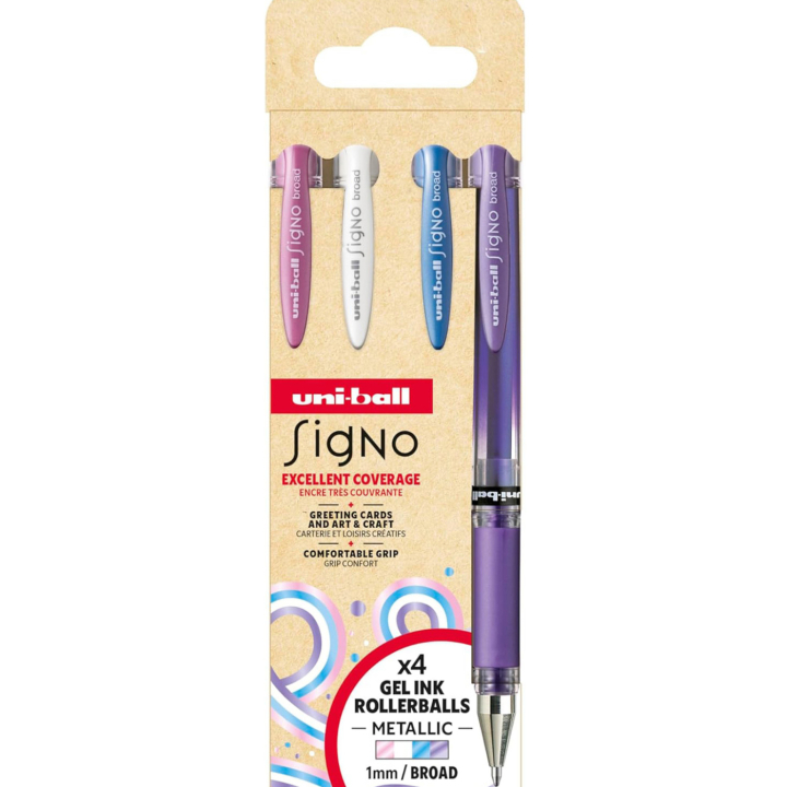 Signo Broad Um-153 Gel 4-sett No2 i gruppen Penner / Skrive / Gelpenner hos Pen Store (137978)