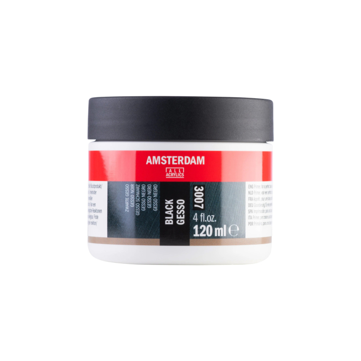 Black gesso 3007 120 ml i gruppen Kunstnermateriell / Malemedier og lakk /  Gesso og grunning hos Pen Store (137983)
