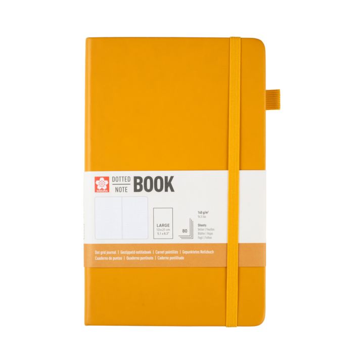 Notebook 13x21 cm Hard Cover Japanese Kerria Dotted i gruppen  Papir & Blokk / Skrive og ta notater / Notatbøker hos Pen Store (137991)