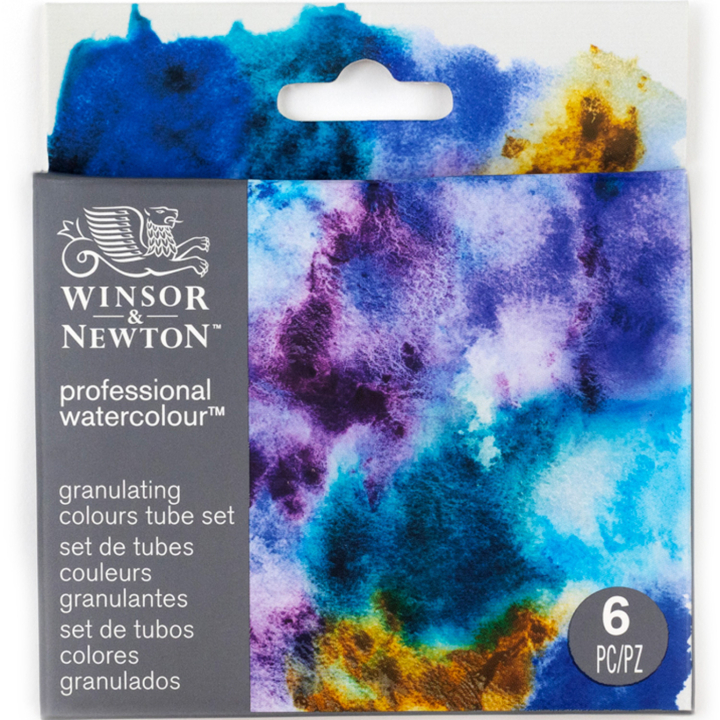 Professional Akvarellmaling Tube 5 ml Granualation 6-sett i gruppen Kunstnermateriell / Kunstnerfarge / Akvarellmaling / Akvarellmaling på tube hos Pen Store (138001)