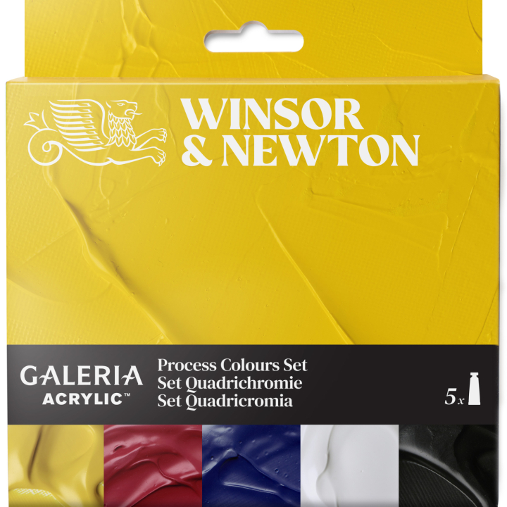 Galeria Akrylmaling 5x60ml Process set i gruppen Kunstnermateriell / Kunstnerfarge / Akrylmaling hos Pen Store (138041)