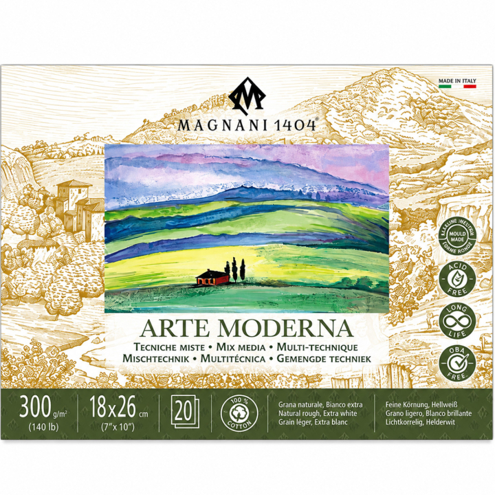 Mixed Media Pad Arte Moderna 300g 18x26 cm i gruppen  Papir & Blokk / Artistblokk / Mixed media-blokk hos Pen Store (138046)