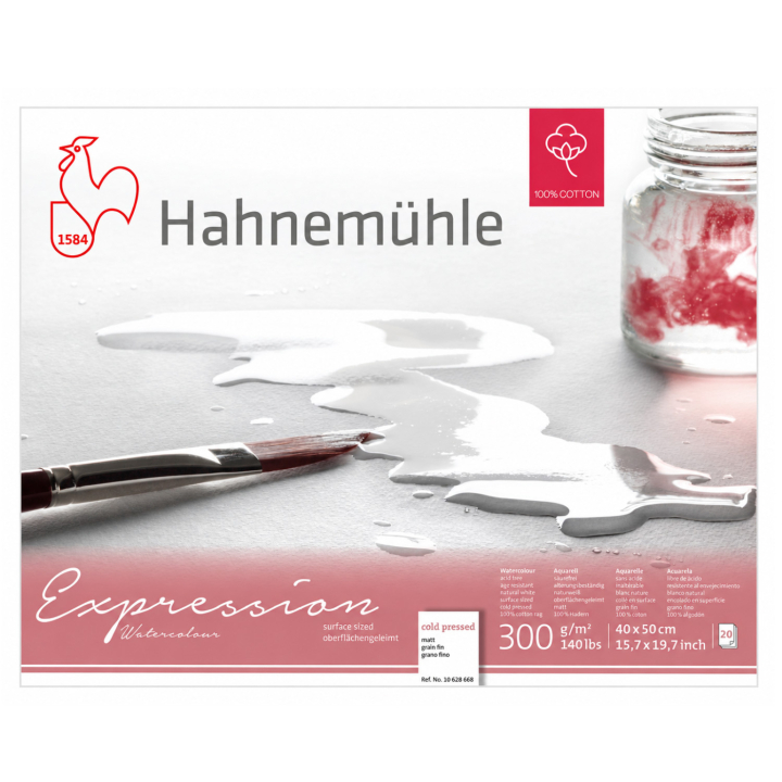 Akvarellblokk Expression 300 g Matt 40 x 50 cm i gruppen  Papir & Blokk / Artistblokk / Akvarellpapir hos Pen Store (138056)