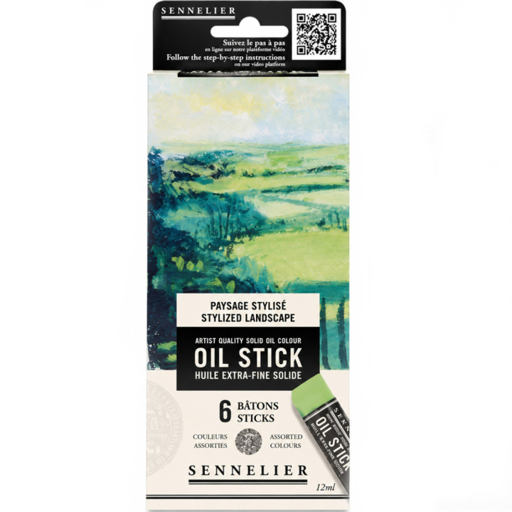 Oil Stick Mini 6-sett Stylish landscape i gruppen Kunstnermateriell / Kritt og blyanter / Oljekritt hos Pen Store (138061)