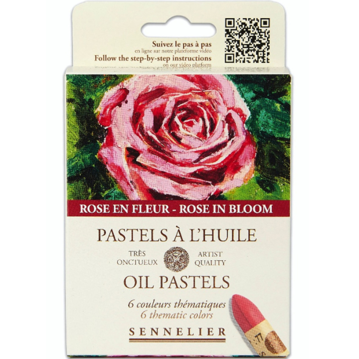 Oljepastell Rose in bloom 5 ml 6-sett i gruppen Kunstnermateriell / Kunstnerfarge / Pastell / Oljepasteller hos Pen Store (138065)