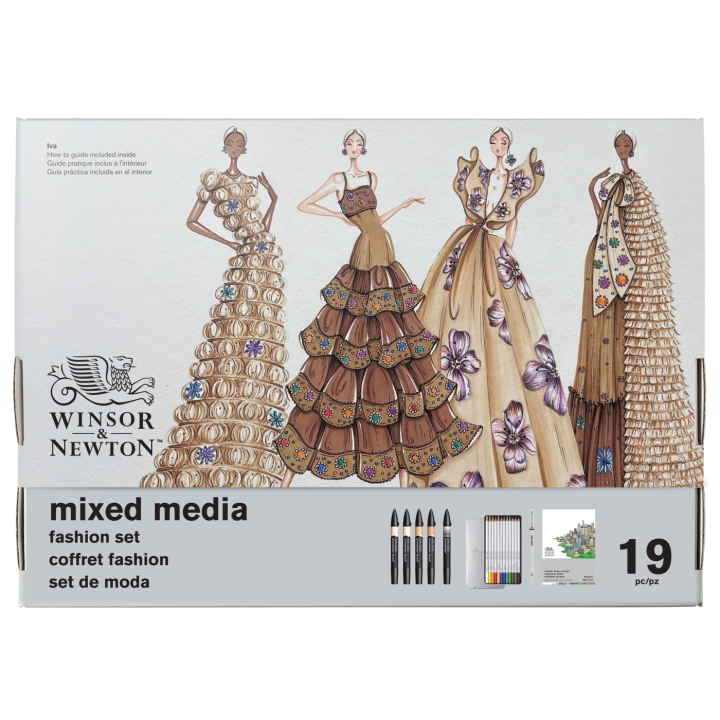 Mixed Media Fashion Set 19 deler i gruppen Penner / Kunstnerpenner / Illustrasjonmarkers hos Pen Store (138078)