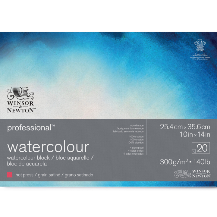Professional Akvarellblokk HP 26x36 cm 300g i gruppen  Papir & Blokk / Artistblokk / Akvarellpapir hos Pen Store (138086)