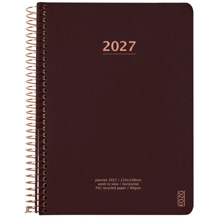Kalender 2027 A5 Weekly Coffee i gruppen  Papir & Blokk / Kalendere / 12 md kalendere hos Pen Store (138270)