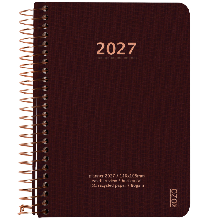 Kalender 2027 A6 Weekly Coffee i gruppen Papir & Blokk / Kalendere / 12 md kalendere hos Pen Store (138271)
