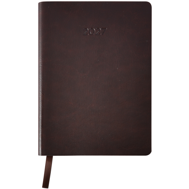 Kalender Björn 2027 A5 Weekly Horisontell Kastanjebrun i gruppen  Papir & Blokk / Kalendere / 12 md kalendere hos Pen Store (138293)