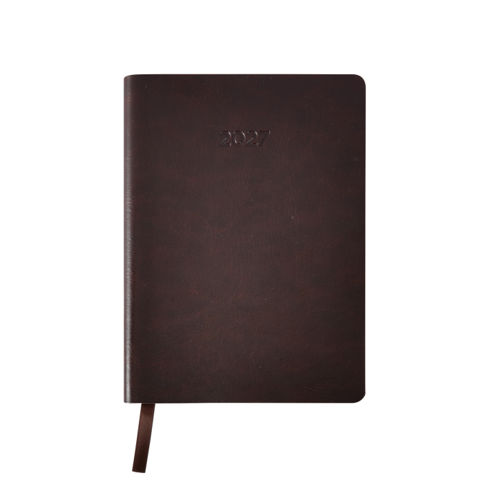 Kalender Björn 2027 A6 Weekly Horisontell Kastanjebrun i gruppen Papir & Blokk / Kalendere / 12 md kalendere hos Pen Store (138294)