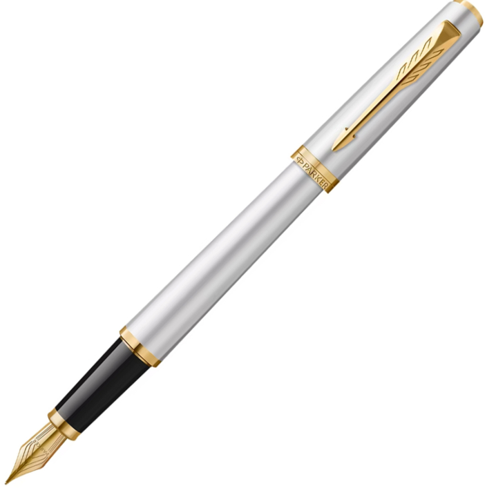 Meridian Chrome/Gold Fyllepenn  i gruppen Penner / Fine Writing / Fyllepenner hos Pen Store (138303_r)