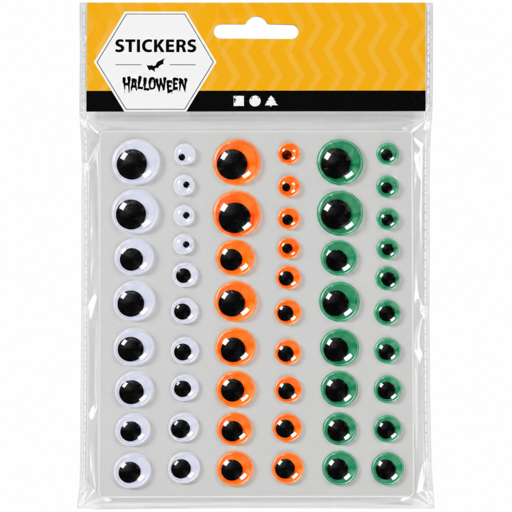 Bevegelige øyne Halloween 54-pakk selvklebende i gruppen Kids / Kul og læring / Hobbyartikler for barn / Dekorasjoner og Tilbehør hos Pen Store (138367)