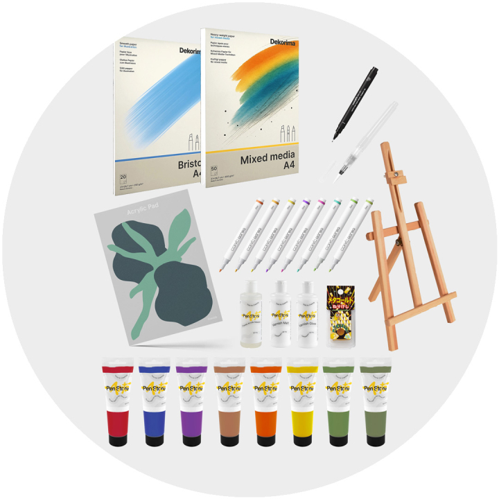 Large Creativity Bundle i gruppen Kunstnermateriell / Kunstnersett / Malingsett hos Pen Store (bundle_2)