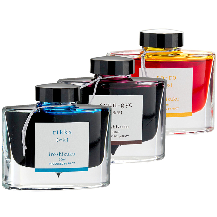 Iroshizuku New Colours 3-set i gruppen Penner / Penntilbehør / Blekk til fyllepenn hos Pen Store (iroshizuku_1)