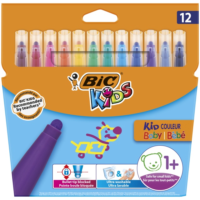 Kids Baby Fibre-tip pens 12-set