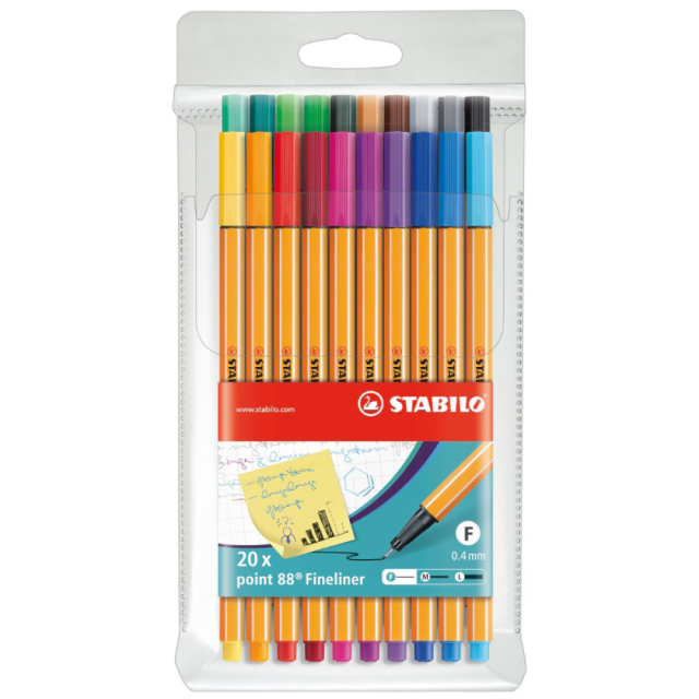 Point 88 Fineliner 20-pakning