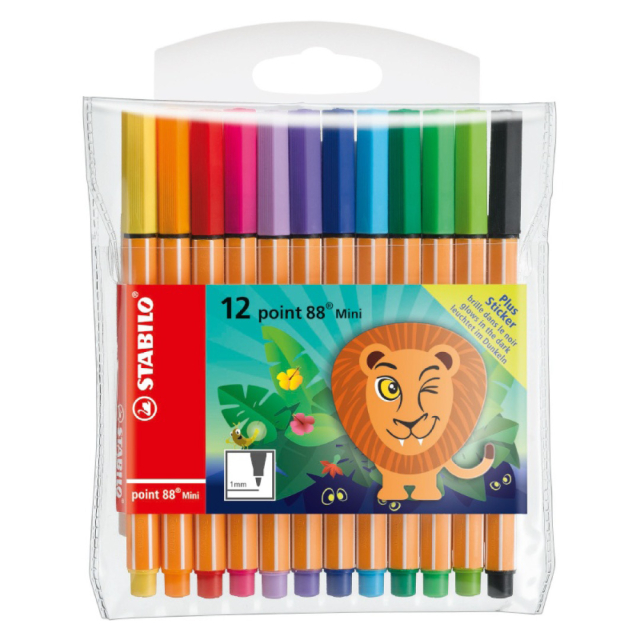 Point 88 Mini Fineliner 12-pakke