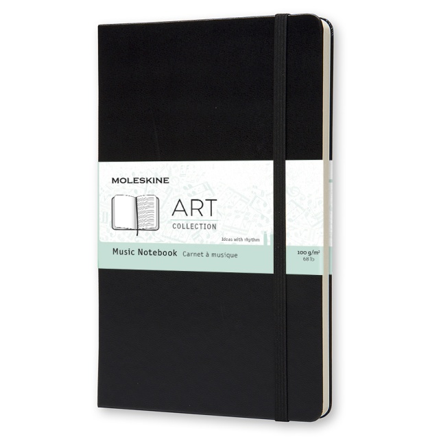 Art Music Notebook Large Black