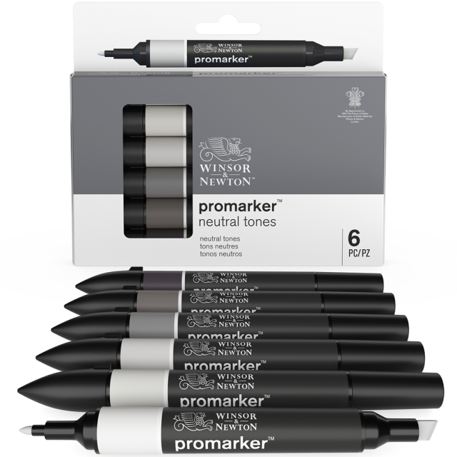 ProMarker 6-set Neutral Grey tones