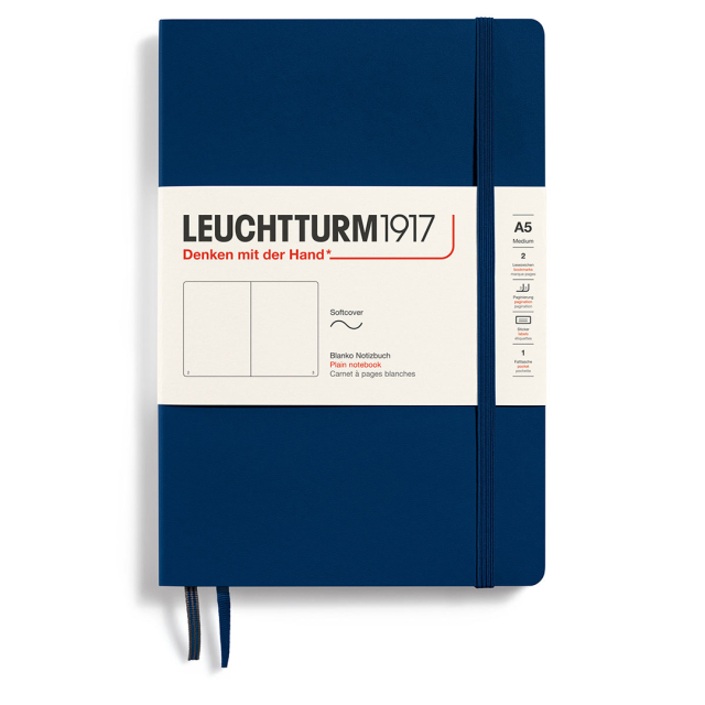 Notebook A5 Soft Cover Plain Lilac i gruppen  Papir & Blokk / Skrive og ta notater / Notatbøker hos Pen Store (127333)