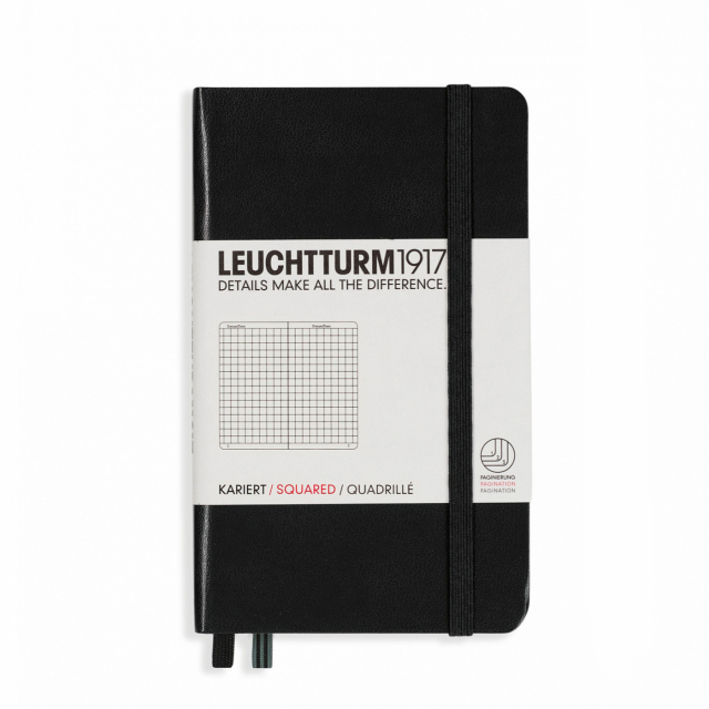 Notebook A6 Pocket Ruter Black
