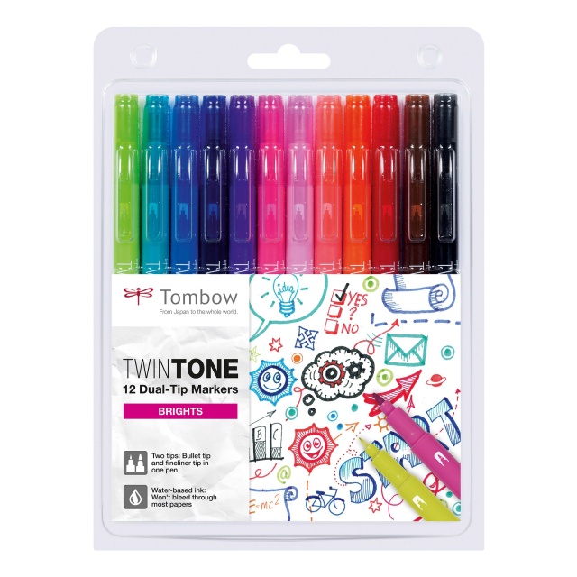 TwinTone Marker Bright 12-pakke