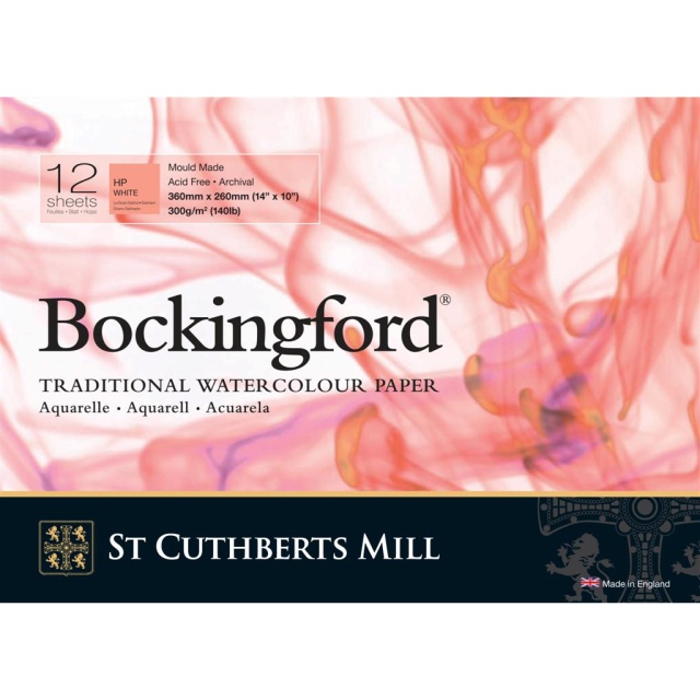 Bockingford Akvarellblokk 300g 360x260mm HP
