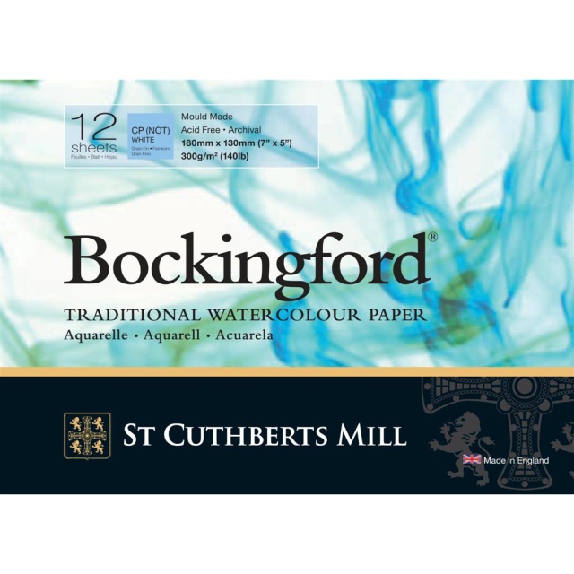 Bockingford Akvarellblokk CP/NOT 300g 18x13cm