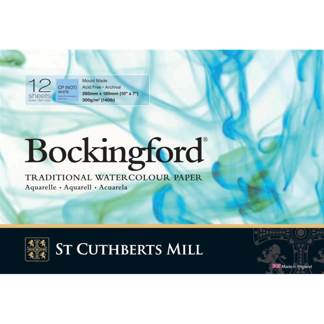 Bockingford Akvarellblokk CP/NOT 300g 26x18cm