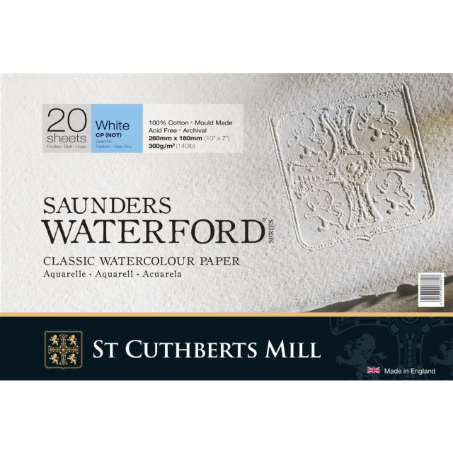 Saunders Waterford Akvarellblokk CP/NOT 26x18 cm 300g