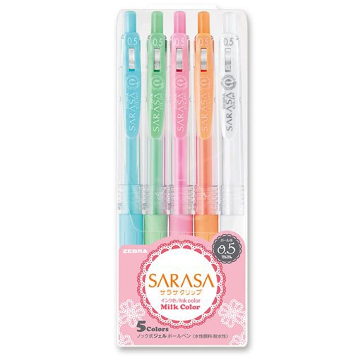 Sarasa Clip Milky 5-pakke